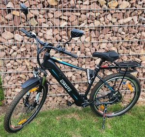 Eskute 27,5 Zoll Elektrofahrrad (E-Bike) Mountainbike mit Spiegel 522Wh Cityrad - Bild 1 von 16
