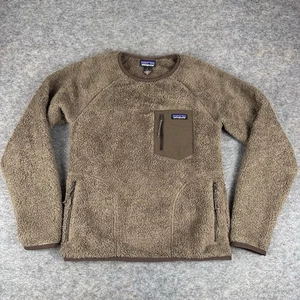 Patagonia Los Gatos Deep Pile Sherpa Fleece Pullover Brown 25895 Mens Small S - Picture 1 of 9