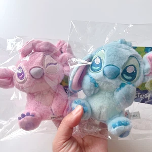 4.7" Disney Stitch Angel Keychain Pastel Plush Soft fluffy Official Genuine Cute - Picture 1 of 9