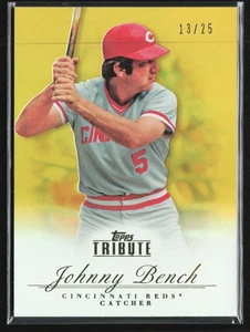Johnny Bench 2012 Topps Tribute Gold/25 #5 Cincinnati Reds - Imagen 1 de 2