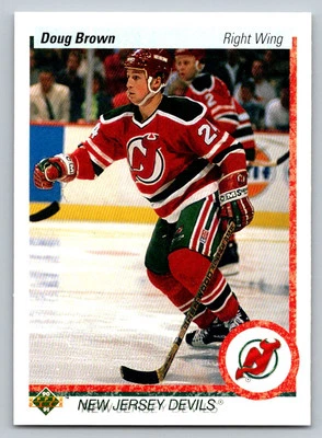 1990-91 Upper Deck #159 Doug Brown New Jersey Devils - Image 1 of 2