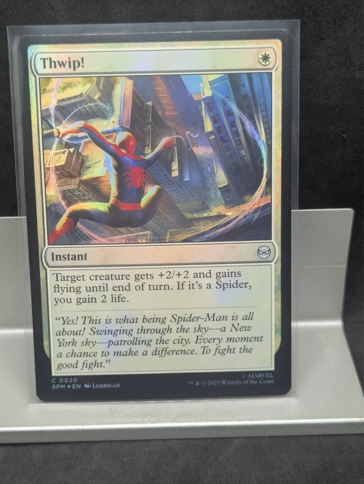 Thwip!  FOIL  X1 NM  Marvel's Spider Man  MTG - Image 1 of 1