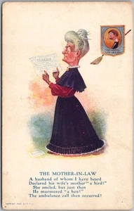 1905 Vinegar Valentine Comic Postcard "THE MOTHER-IN-LAW" - R. Hill / Unused - Picture 1 of 2