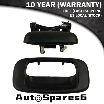 Manija y bisel de cierre de puerta trasera para GMC Sierra1500 2500HD Chevrolet Silverado 3500 Foto 1 de 4