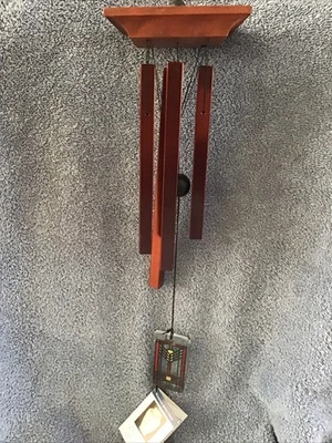Wind Chimes WOODSTOCK PERCUSSION 2002 Stained Glass American Arts & Crafts - Image 1 of 4