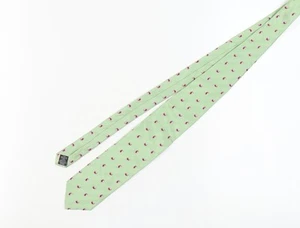 Corbata Hombre Verde Seda Paisley, Excelente Estado - Imagen 1 de 12