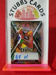 Quinten Joyner 2023 Leaf Exotic Autographs  #BA-QJ1 5/5 - Picture 1 of 2