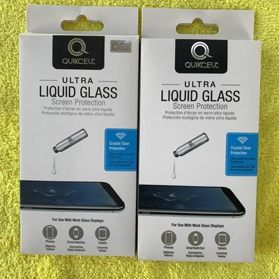 Protector de pantalla de vidrio líquido Quickcell para todos los teléfonos inteligentes (DOS) Foto 1 de 2