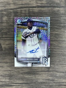 2025 Bowman Chrome Mega Box Maykel Coret  Mojo Auto SP TB Rays - Picture 1 of 2