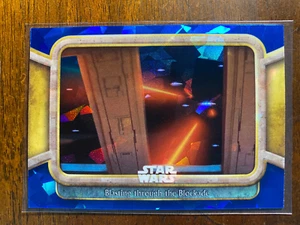 2024 Star Wars Topps Chrome Sapphire Phantom Menace #26 Blasting Blockade - Picture 1 of 2