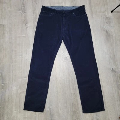 Nautica Corduroy Pants Navy Blue Flat Front Men’s Size 36x32 - Image 1 of 4