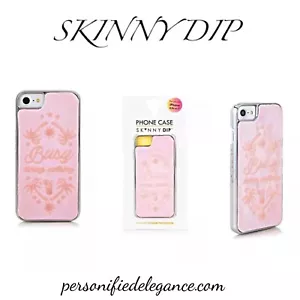 NUEVO Estuche Delgado Dip London ""Busy Doing Nothing"" Rosa iPhone SE2/8/7/6s/6 $25 - Imagen 1 de 6