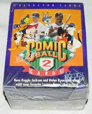 Looney Tunes Comic Ball 2 Trading Cards FACTORY SEALED 36 Pack Box 1991