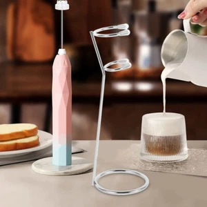 Frother Stand Stainless Steel Egg Holder Coffee Frothers Desktop Bracket - Picture 1 of 12