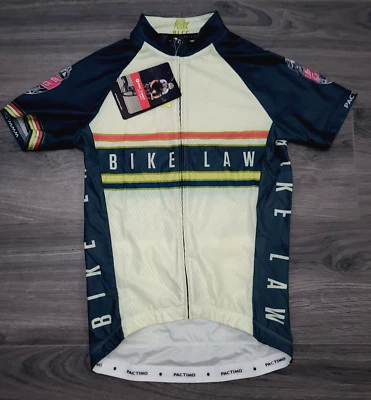 NUEVO CON ETIQUETAS Pactimo Hombres S Ciclismo Cremallera Completa Jersey Manga Corta Cambio Equipo Charlotte NC Foto 1 de 4