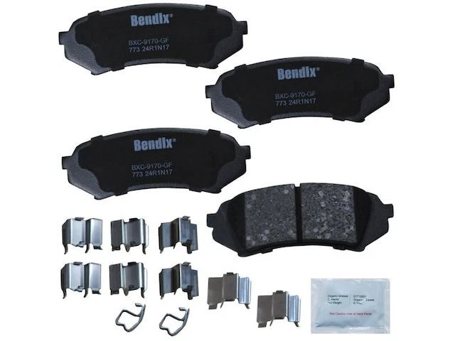 Conjunto de pastilhas de freio traseiras Bendix 24791FD 2004 1999 2000 2001 para 1998-2007 Lexus LX470 - Imagem 1 de 2