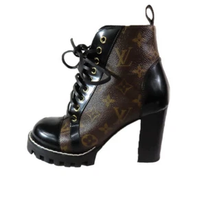 Louis Vuitton Star Trail Line Monogram Ankle Boots Short Shoe Shoes Black Used f - Picture 1 of 9