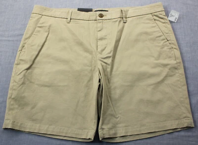 Pantalones Cortos Chinos Saks Fifth Avenue Para Hombres Beige Algodón Elástico Nuevos con Etiquetas 42 Foto 1 de 2