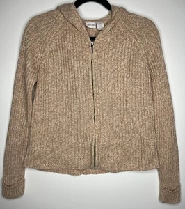 Maglione con cappuccio Cherokee cerniera intera marrone marrone marrone marrone donna taglia media - Foto 1 di 19