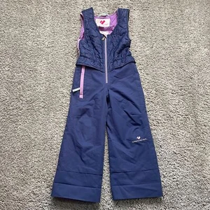 Obermeyer Ober All I-Grow Bibs Girls Purple Ski Winter Snow Size 4 - Picture 1 of 6