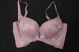 Sujetador push-up de encaje lila/púrpura oscuro - talla 28B - Imagen 1 de 6