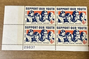 EE. UU. Sc#1342 SOPORTE PARA NUESTRO BLOQUE DE PLACAS JUVENIL, 6c, 1968 montado sin montar o nunca montado - Imagen 1 de 1