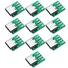 10 PCS TYPE-C USB3.1 16 Pin Female to 2.54mm Type C Connector 16P Adapter T K6U6