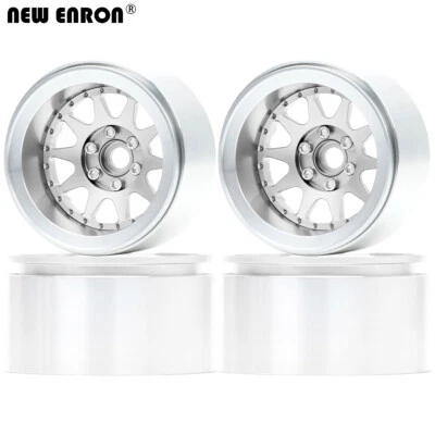 Aluminum -10MM Offset 2.2" Beadlock Wheel Rim For RC 1/10 Axial SCX10 TRX4 TRX6 - Image 1 of 4
