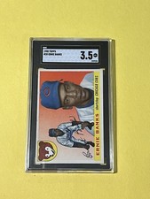 1955 Topps #28 Ernie Banks SGC Graded Vintage Baseball Card *CgC605*
