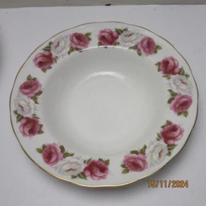 Queen Anne Bone China Princess Rose Set of 6 Bowls – Pink Floral Made in England - Picture 1 of 12