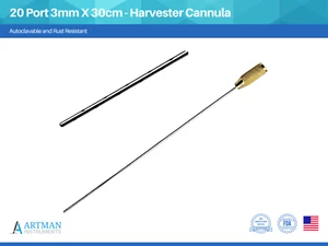 20 Port 3mm X 30cm - Harvester Cannula ARTMAN - Picture 1 of 3