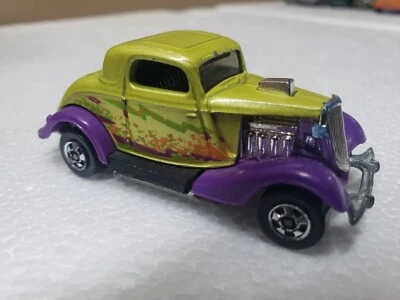 De colección Hot Wheels 3 ventanas '34 Hot Rod Ford cupé 1979 ruedas negras Malasia  Foto 1 de 4