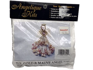 KIT DE ÁNGELES DE ALAMBRE DELICADO DE 5"" DE COLECCIÓN ~ MAC ENTERPRISES~ANGELIQUE ORO Y PERLAS - Imagen 1 de 5