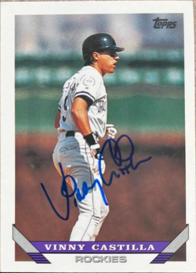 Vinny Castilla 1993 Topps Traded с автографом No33T - Изображение 1 из 1