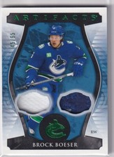 2023-24 UPPER DECK ARTIFACTS EMERALD JERSEY PATCH CANUCKS - BROCK BOESER /65