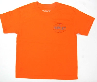 Hurley Boys T Shirt Born From Water Innovating Since 1999 Orange Hurley Surfing  - Image 1 of 4