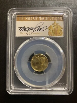 Letrero First Strike 2016-W PCGS SP70 100 aniversario 10 C/Cleveland Foto 1 de 2