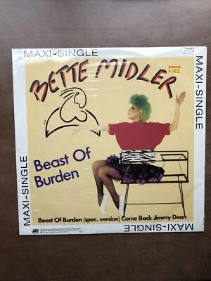 Bette Midler: Beast of Burden - Maxi Single - LP Original - German Import - New - Image 1 of 2