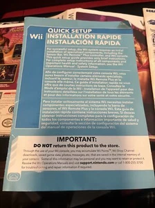 Wii Quick Setup Manual Instruction Booklet Insert - Picture 1 of 2
