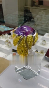 African Amethyst Gemstone Ring 100% Natural Purple Pure Sterling Silver 925 Ring - Picture 1 of 5