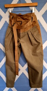 Zara ' SRPLS Edizione Limitata ST/PNT 08 Beige Pantaloni Cargo ' Cintura RARA OTTIME CONDIZIONI - Foto 1 di 11