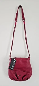 THE SAK DEENA - Bolso Bandolera/Cartera Bandolera de Cuero Rojo con Solapa NUEVO CON ETIQUETAS IMPERDIBLE - Imagen 1 de 7