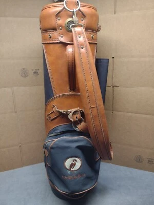 Vintage Hot Z 6 Divider Golf Bag With DeBordieu Logo Leather And Canvas - Image 1 of 4
