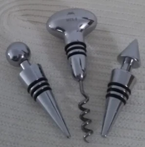 Korkenzieherset "HYLA" 2 In 1 Edelstahl Designer Model Massiv Schwer mit... - Bild 1 von 3