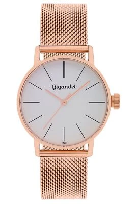 Gigandet Donna Orologio Al Quarzo IN Acciaio Inox Cinturino IN Metallo Argento - - Immagine 1 di 4