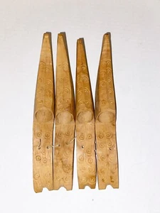 Vintage Anatolian Protective Wood Finger Guards Finger Covers - Picture 1 of 4