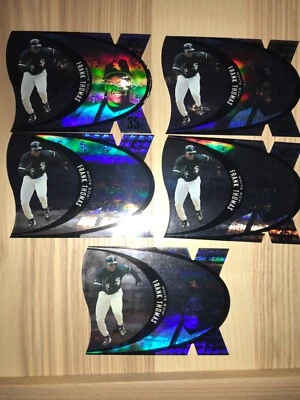 FIVE (5) 1997 SPx Frank Thomas Steel Chicago White Sox Baseball Card #SPX17 - Image 1 of 2