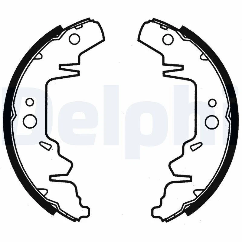 DELPHI 4x Bremsbacken Bremsbackensatz für Trommelbremse Hinten LS1814 - Bild 1 von 1