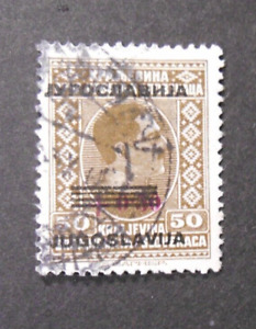 JUGOSLAVIA ,Jugoslavija, Jugoslawien 1933" RE Alessandro OVP°" 50p. bruno USED