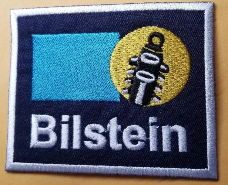 Embroidered Bilstein Shock Suspension Systems Patch approx. 2.75x3.5" - Image 1 of 2